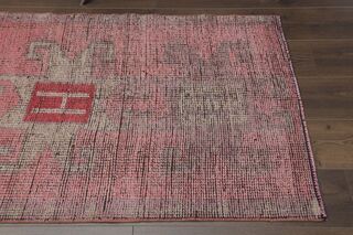 Pink Red Antique Runner Rug - Thumbnail