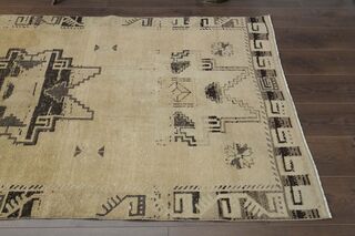 Distressed Beige Runner Rug - Thumbnail