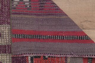 Red Purple Vintage Runner Rug - Thumbnail