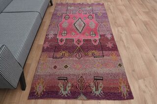 Pink Purple Runner Rug - Thumbnail