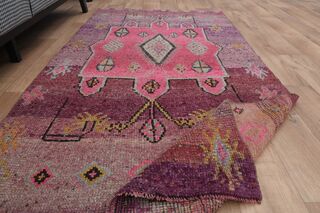 Pink Purple Runner Rug - Thumbnail