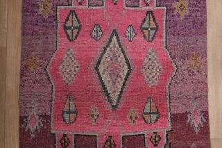 Pink Purple Runner Rug - Thumbnail