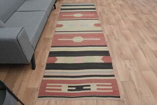 Pink Beige Handmade Rug - Thumbnail