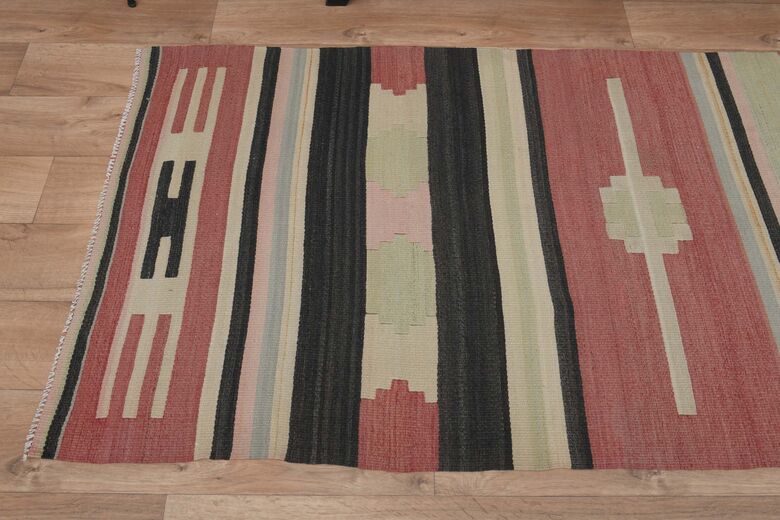 Pink Beige Handmade Rug