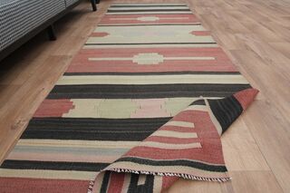 Pink Beige Handmade Rug - Thumbnail