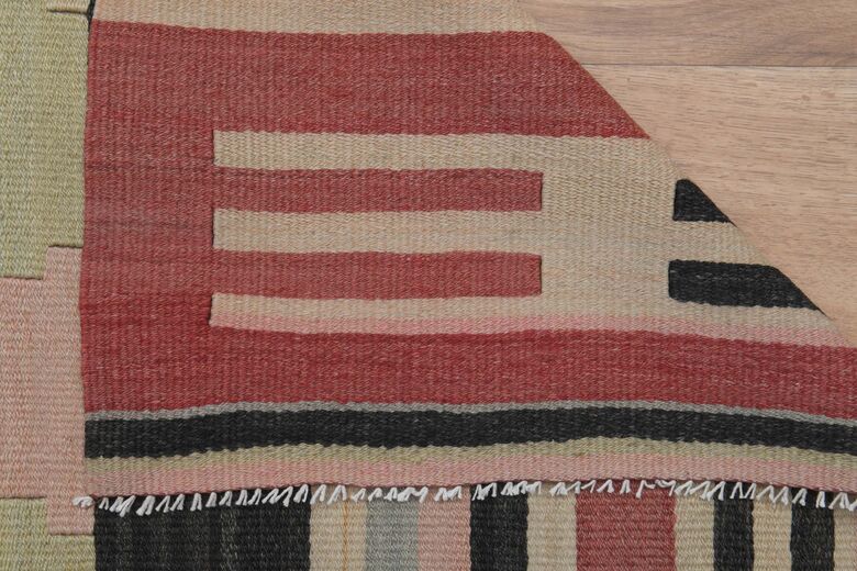 Pink Beige Handmade Rug