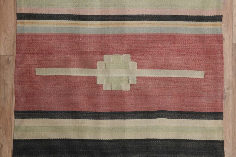 Pink Beige Handmade Rug