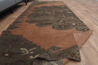 Dark Orange Brown Runner Rug - Thumbnail