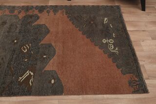 Dark Orange Brown Runner Rug - Thumbnail