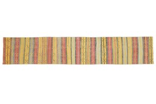 Yellow Orange Striped Vintage Runner - Thumbnail