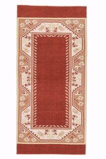 Red Beige Runner Rug - Thumbnail