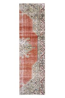 Oriental Pattern Orange Vintage Runner - Thumbnail