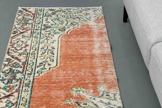 Oriental Pattern Orange Vintage Runner - Thumbnail