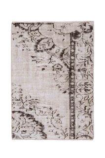 Beige Brown Original Vintage Rug - Thumbnail