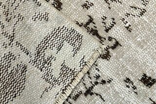 Beige Brown Original Vintage Rug - Thumbnail