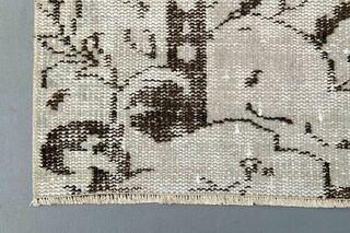 Beige Brown Original Vintage Rug - Thumbnail