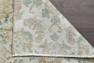 Beige Floral Vintage Runner - Thumbnail