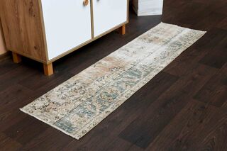 Tribal Turkish Runner Rug - Thumbnail