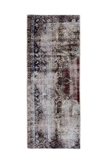 Turkish Vintage Small Runner Rug - Thumbnail