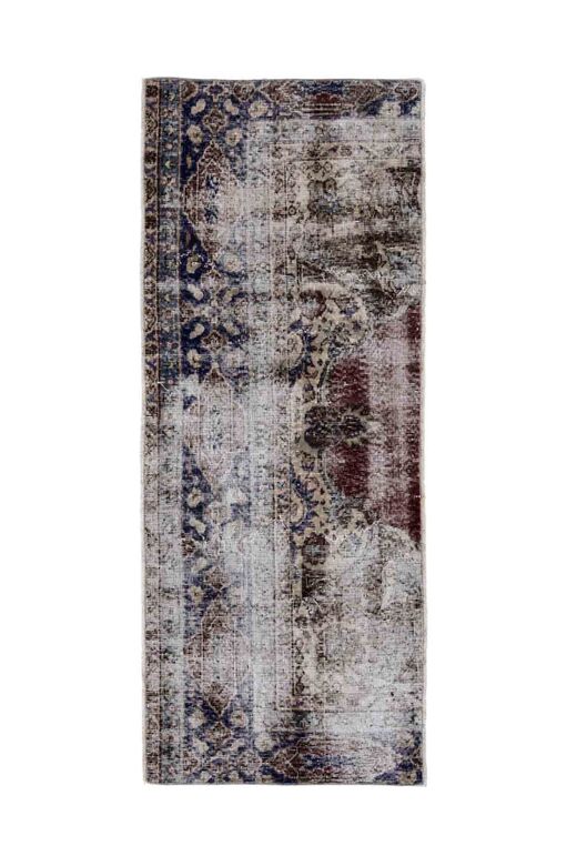 Turkish Vintage Small Runner Rug