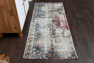 Turkish Vintage Small Runner Rug - Thumbnail