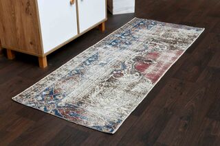 Turkish Vintage Small Runner Rug - Thumbnail