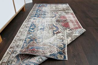 Turkish Vintage Small Runner Rug - Thumbnail