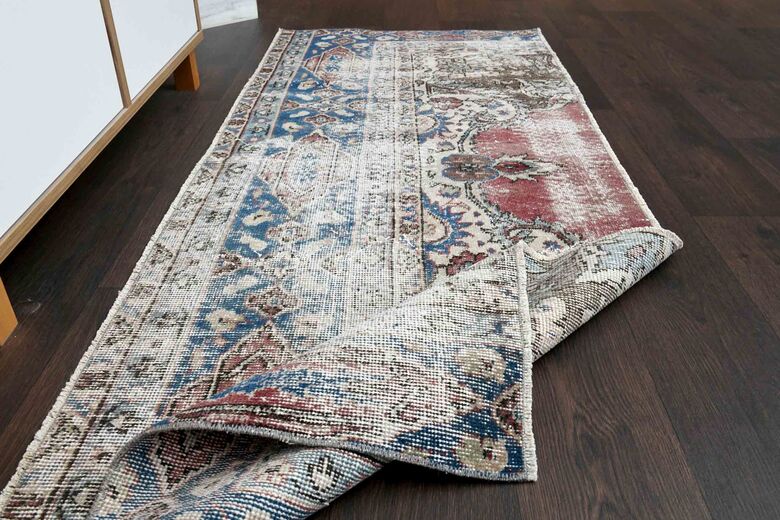 Turkish Vintage Small Runner Rug