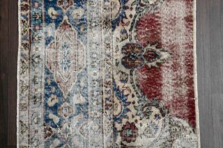 Turkish Vintage Small Runner Rug - Thumbnail