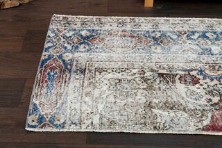 Turkish Vintage Small Runner Rug - Thumbnail