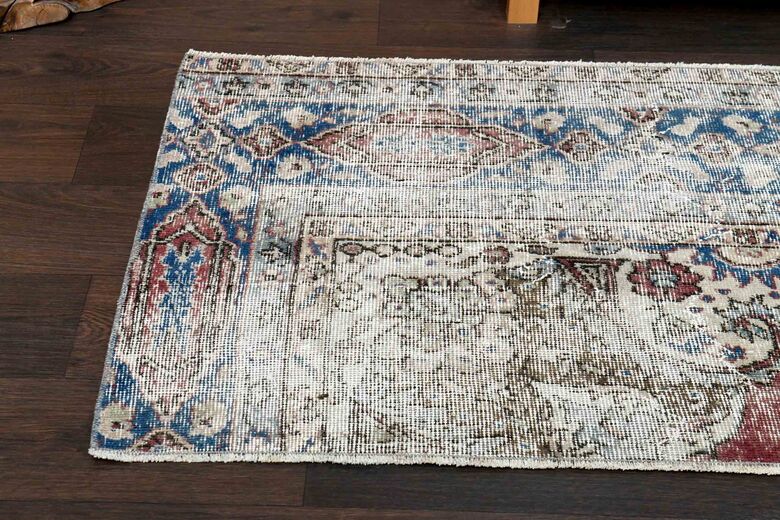 Turkish Vintage Small Runner Rug