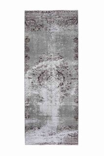 Wool Floral Pattern Vintage Runner - Thumbnail