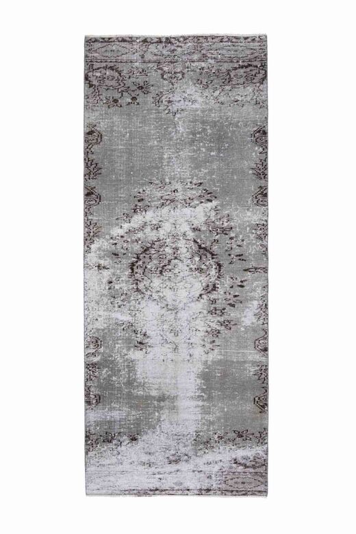 Wool Floral Pattern Vintage Runner