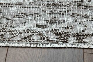 Wool Floral Pattern Vintage Runner - Thumbnail