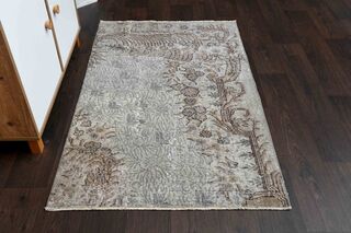 Floral Pattern Vintage Rug - Thumbnail