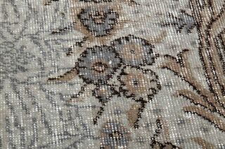 Floral Pattern Vintage Rug - Thumbnail