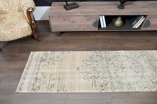 Oriental Pattern Turkish Runner Rug - Thumbnail