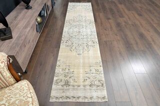 Oriental Pattern Turkish Runner Rug - Thumbnail