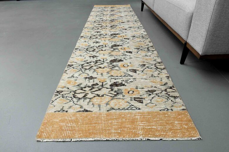 Wool Oushak Runner Rug