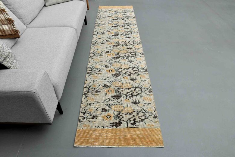 Wool Oushak Runner Rug