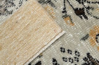 Floral Pattern Wool Turkish Runner - Thumbnail