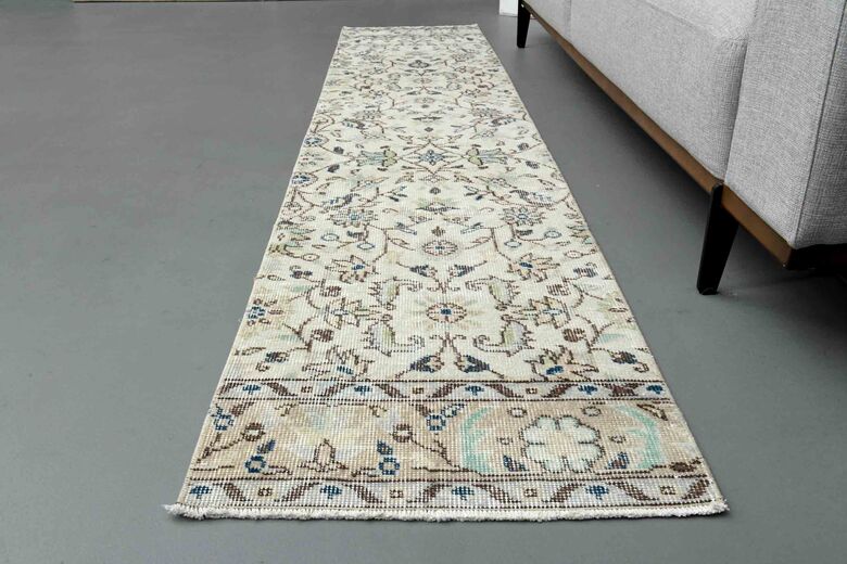 Wool Oushak Runner Rug