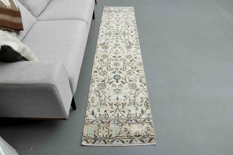 Wool Oushak Runner Rug