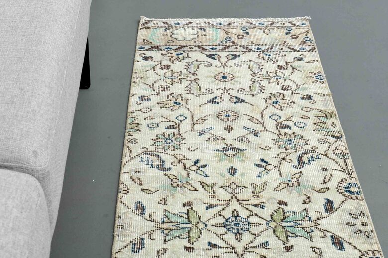 Wool Oushak Runner Rug