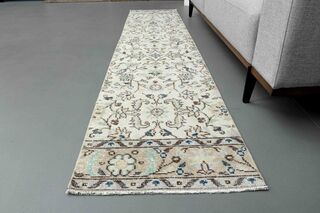 Floral Pattern Turkish Runner - Thumbnail