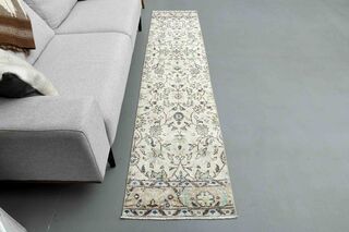 Floral Pattern Turkish Runner - Thumbnail