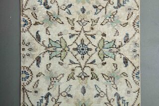 Floral Pattern Turkish Runner - Thumbnail