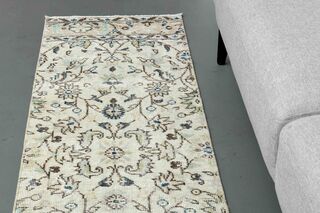 Floral Pattern Turkish Runner - Thumbnail