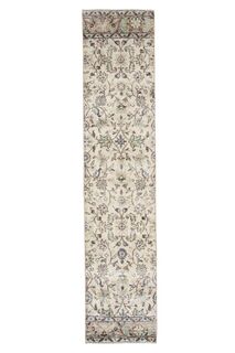 Floral Pattern Turkish Runner - Thumbnail