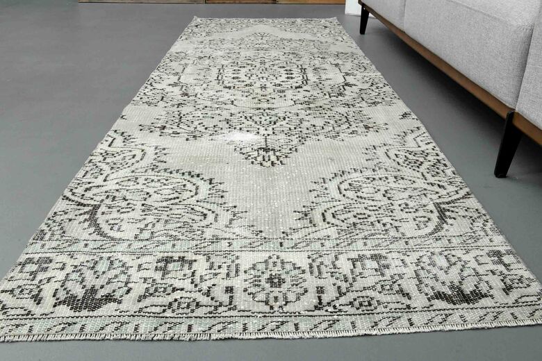 Beige Oriental Vintage Runner